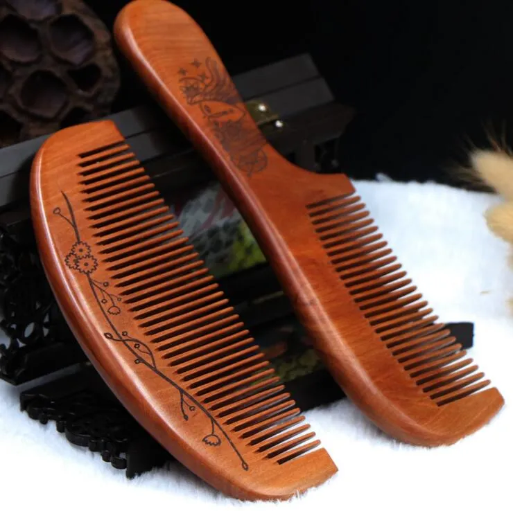 Van hoge kwaliteit! Big Size 17cm * 5.5cm Natuurlijke Hout Kammen Anti-Statische Gezondheidszorg Baard Kam Haarborstel Massager Haarstyling Tool Beste Geschenken