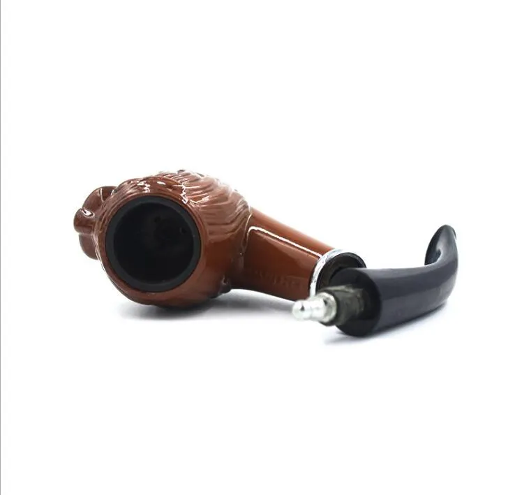 Resin Acrylic Smoking Pipe Tobacco Cigarette Hand Herbal Skull Spoon Pipes Holder Filter Tools Accessories 3 styles Oil Rigs