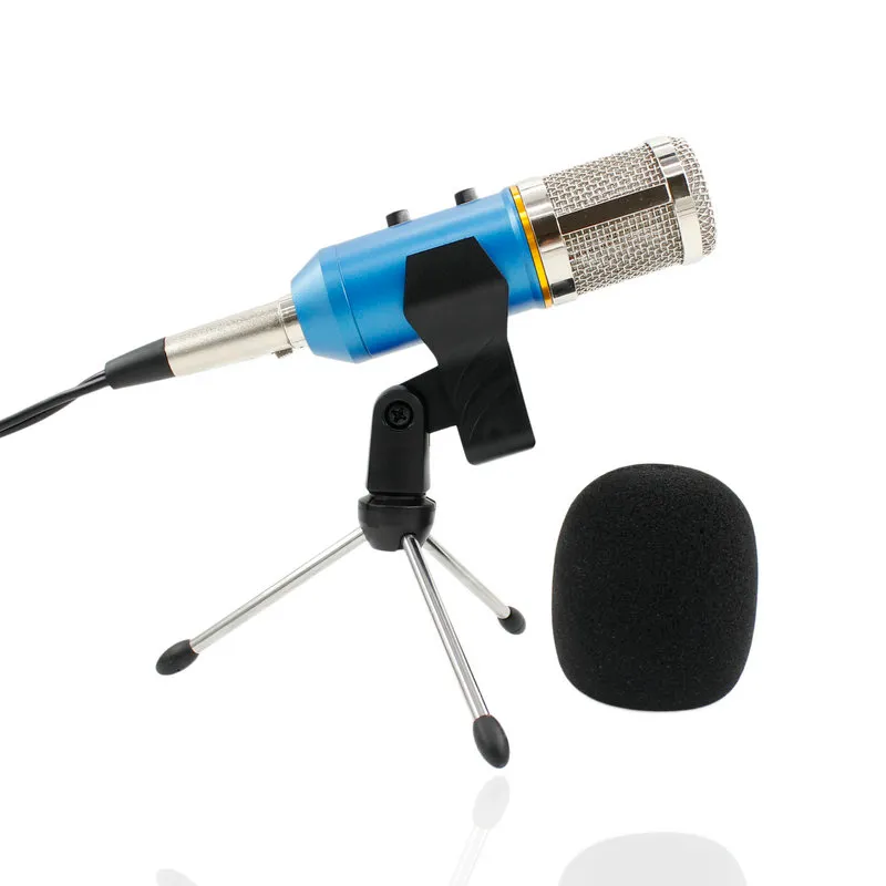 MK-F200FL Condenser Microphone Professional Wired Desktop USB Microphone Stand With Tripod For Computer Karaoke Studio