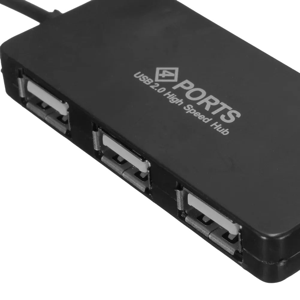 4 Portas HUB USB de Alta Velocidade USB 2.0 Multi Portas Splitter Expansão HUB para Computador Portátil Notebook PC para Windows