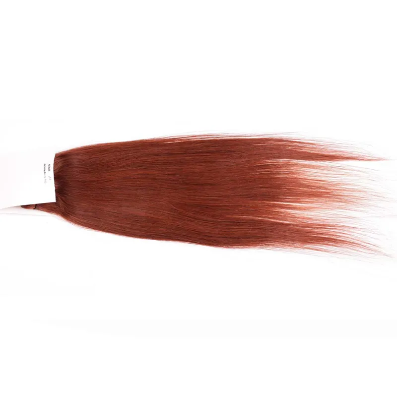 # 33 Dark Auburn Brown Clip In Human Hair Extensions 7st / Set 100g Virgin Tjock Clip In Hair Extension