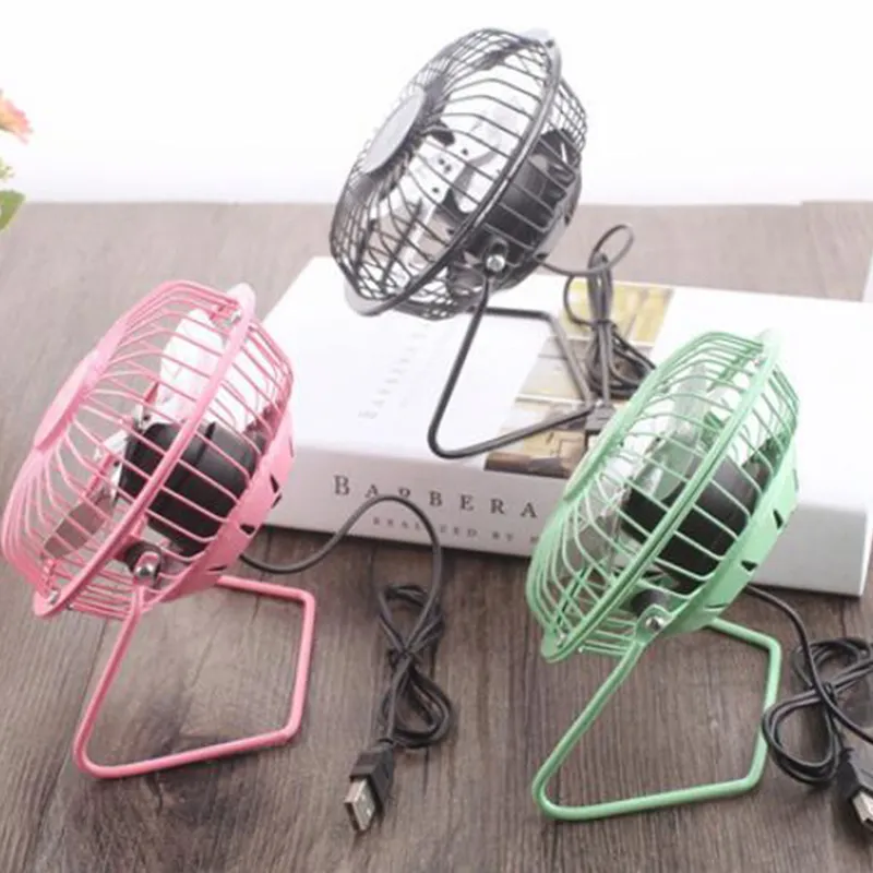 Aluminum leaf Quiet Mini Table Desk Personal Fan and Portable Metal Cooling Fan for Office Home High Compatibility