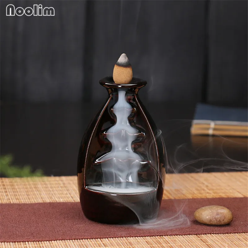 Noolim Creative Home Decor Backflow Stick Incenso Queimador Cerâmica Censper Decoração de Casa Uso em Teahouse