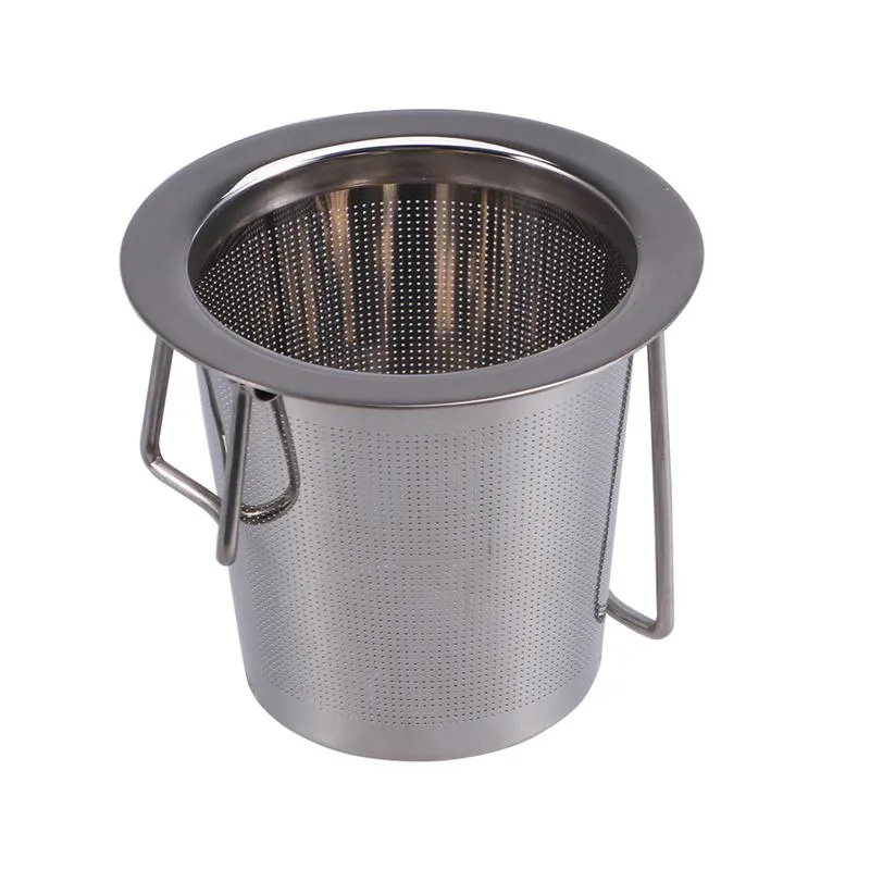 Stainless Steel Tea Infuser Strainer With Foldable Handle, Reusable Tea