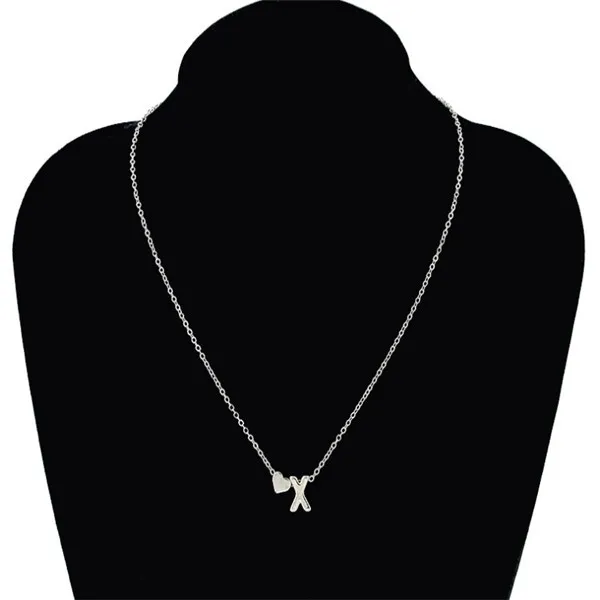 Mode Tiny Sierlijke Hart Initial Ketting Gepersonaliseerde Brief Ketting Naam Sieraden voor Dames Accessoires Vriendin Gift