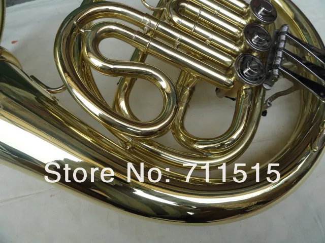 Kostenloser Versand Professionelle Französisch Horn JAZZOR Horn Einreihige Split Bb Flache Blasinstrumente 3 Ventile Mit Nylon Fall