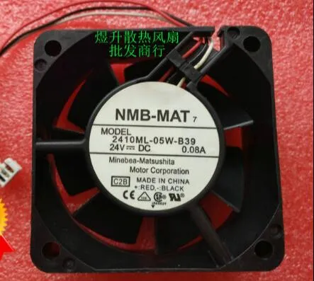 NMB 2410ML-05W-B39 6025 24V 60 * 60 * 25 3ラインファンベルト検出アラーム機能