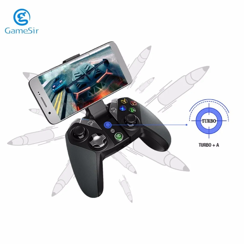 Manette de jeu Bluetooth sans fil pour smartphone, tablette, PC et TV