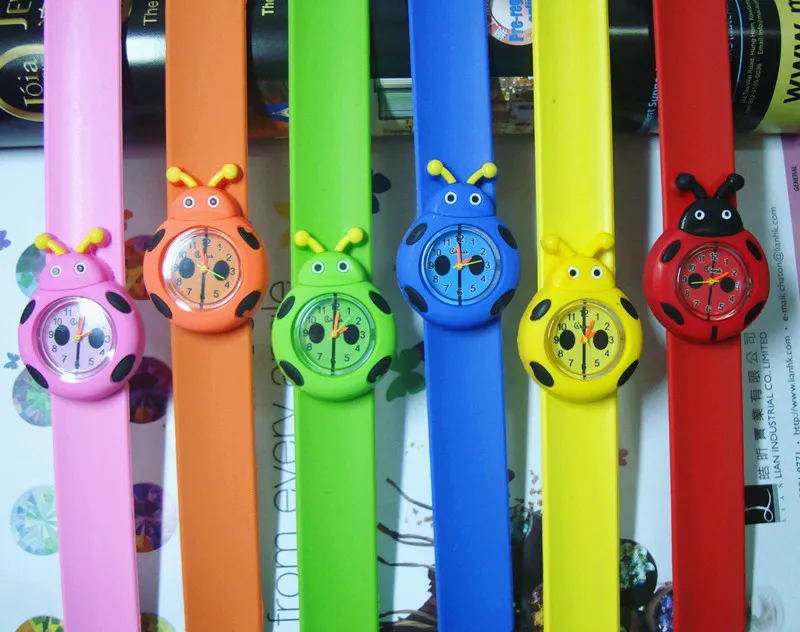 Kinderen kijken naar Girl Boy Cartoon Brid Slap Baby Pols Watch Silicone Jelly Children Sports Watch2177434