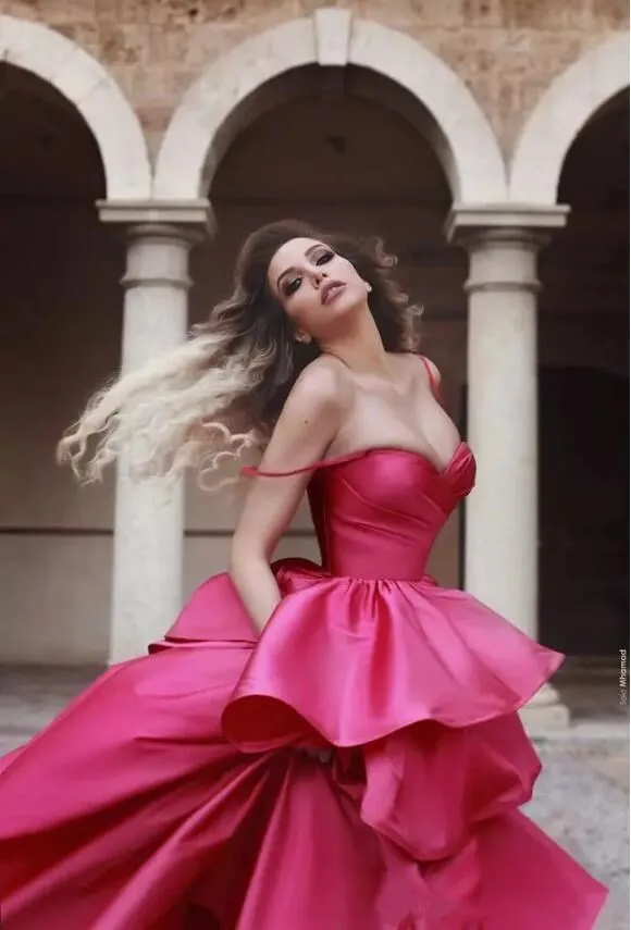 Fuchsia prom sales dress 2019