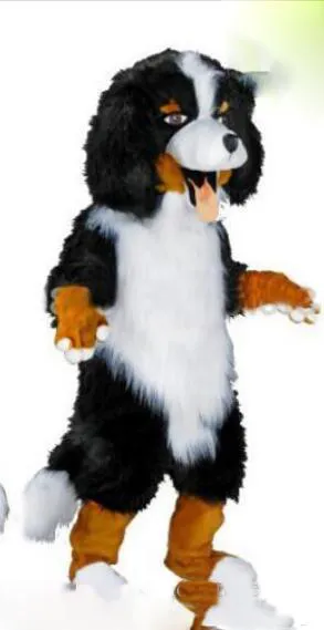 2018 Fast Design Custom White Black Sheep Dog Mascot Costum