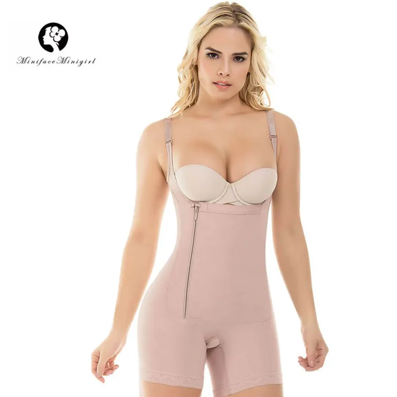 Donne coscia più sottile Body Shaper Tummy Control Plus Size Shapewear Tuta senza saldatura Intimo post-partum Fajas Colombianas