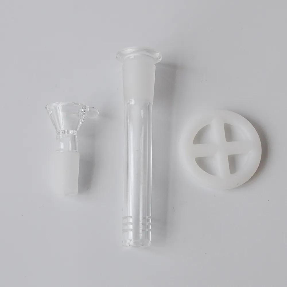 Silikon-Wasserpfeife, Wasserpfeifen, Glasbong, Silikon-Ölbohrinsel-Bongs mit 14,4-mm-Glaskopf