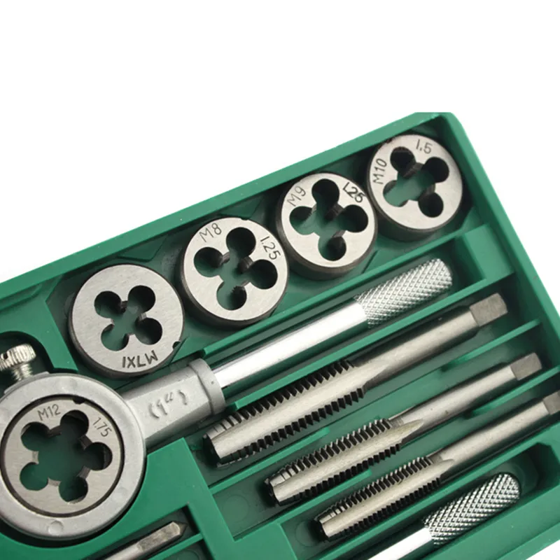 metric system tap and die combo set hand tools tapping wrench die setter suit 12/20/fast speed hole fine thread