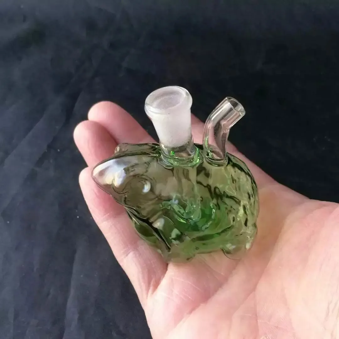 Narguilé de grenouille Gros bongs en verre Brûleur à mazout Tuyaux d'eau en verre Rigs à l'huile Fumer gratuitement
