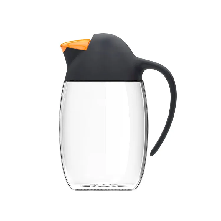 Penguin Design Dispenser automatico di olio di vibrazione in vetro Strumenti per insalata Bottiglia di aceto di oliva senza piombo a prova di perdite di grande capacità 620ml 21oz