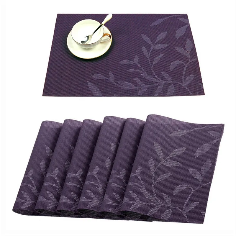 Washable Placemats Dining Table Mat Heat Insulation Stain Resistant
