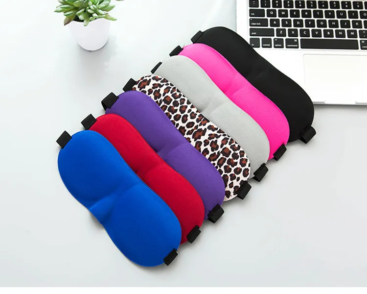 Dropshipping 3D Eye Aid Mask Travel Sleep Rest Eye Shade Cover Shade Sleeping Eye Mask 7 Couleurs