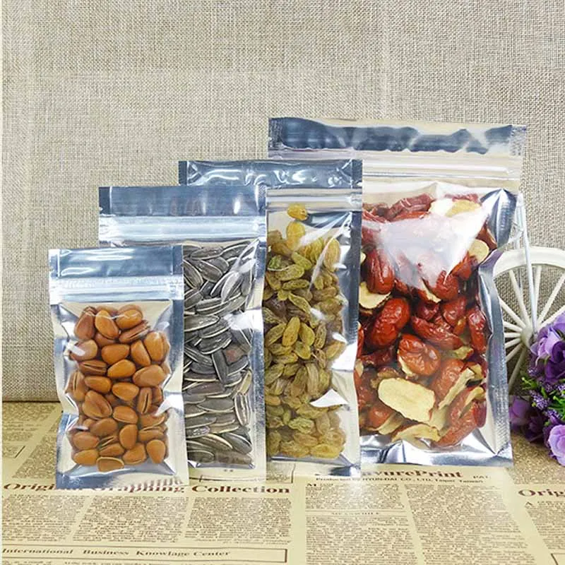 100 pezzi richiudibili con sacchetto di alluminio sacchetto a prova di  odore per la conservazione degli alimenti