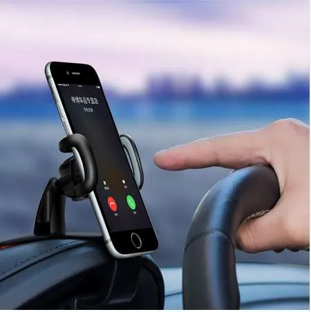 Non-Slip Car Phone Clip Holder Dashboard Cellphone Mount HUD Mobile Phone Holder For Car Compatible For IPhone 13 12 11 Pro Max XS XR SE X 8 7 6 Plus 6S Samsung