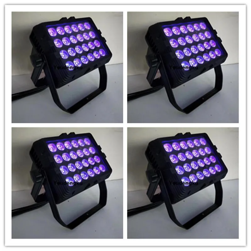 4 pieces exterior led wall washer light 24pcs 18W RGBWAUV 6in1 Outdoor Waterproof light Wall Washer LED City Color