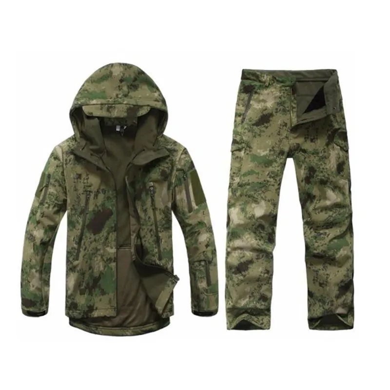 Heren Outdoor Waterdichte Jassen TAD V 5.0 XS Softshell Hunting Outfit Thermische Kleren Tactische Camping Wandelen Breath Sport Suit Gratis verzending