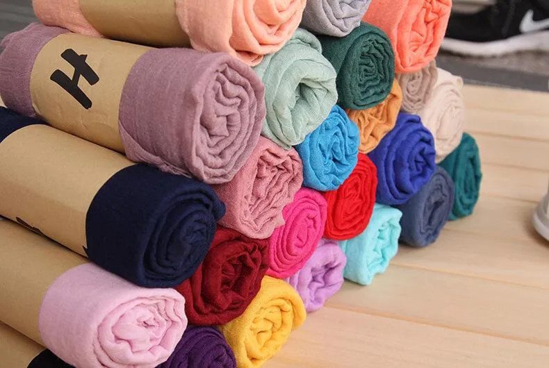 Fabriek Direct Solid Shawl Wrap vrouwen Meisjes Dames Sjaal Zachte Sjaals Pasgeboren Aden Anais Inbakeren dekens 180x85 cm
