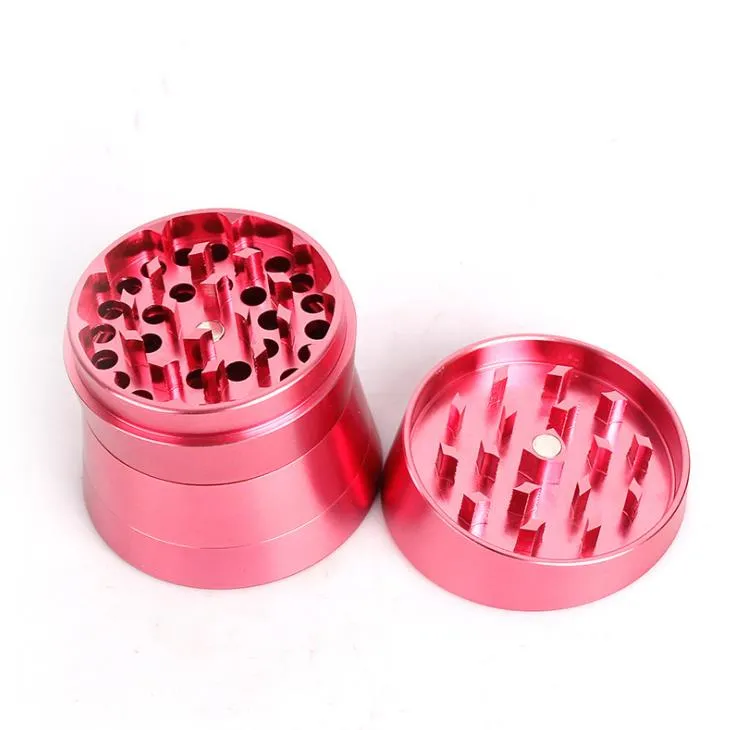 Smoking Pipes Hand pressure 4 layer aluminum alloy 63mm new grinder lapping machine aluminum metal smoke cutter