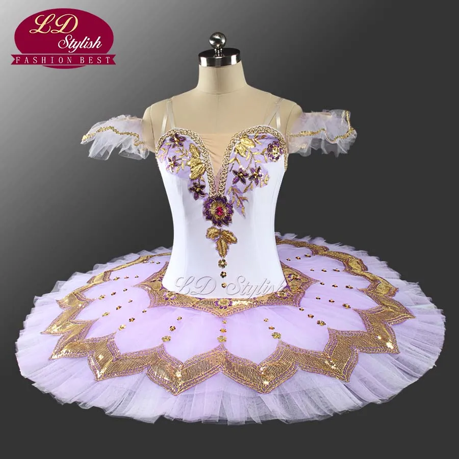 Vuxen Vit Professionell Ballett Tutu Kvinnor Swan Lake Performance Stage Wear Girls Ballet Dance Tävling Kostymer Ballett Kjol