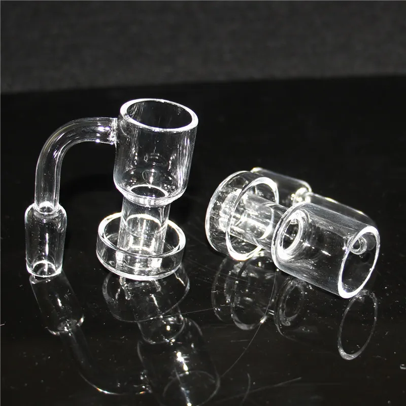 Quartzs Set Smoking Terp Vacuum Quartz Banger Carb Cap 10mm 14mm 18mm Domeless Nail For Glass Bongs