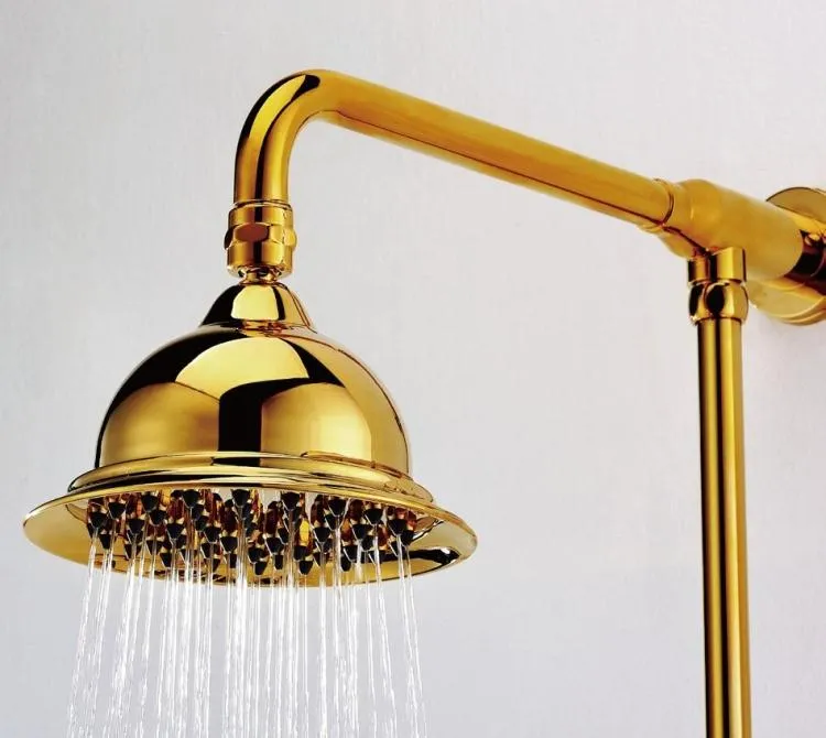 Rolya Crystal Golden Exposed Shower Bathroom Set باثشووير خلاط الحنفيات