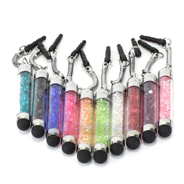 Mini Stylus Crystal Capacitieve Pen Touch Pen voor iPad Mini iPad 4 iPhone 5 Galayx I9500 gratis verzending