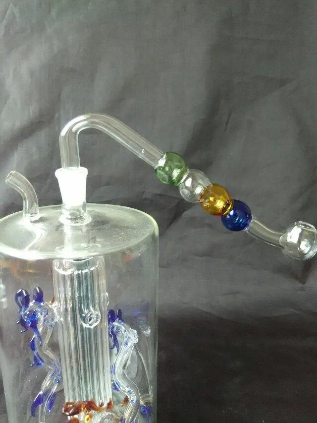 The new multi bubble pot Wholesale Glass bongs Oil Burner Glass Water Pipes Oil Rigs Smoking Free