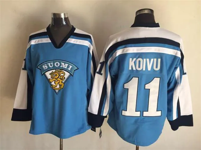 No11 Saku Koivu Black Classic Jersey
