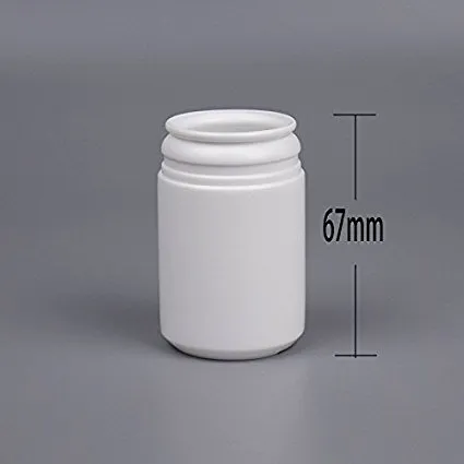 60ML plastic packaging solid bottles with tear open lid candy plastc PE chewing gum bottle