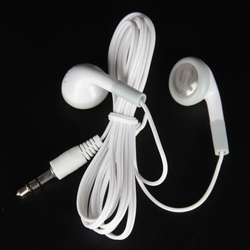 Cuffie auricolari MP3 di alta qualità più economiche Cuffie da 3,5 mm per mp4 IPHONE nero bianco 2000 pezzi DHL FEDEX SPEDIZIONE GRATUITA