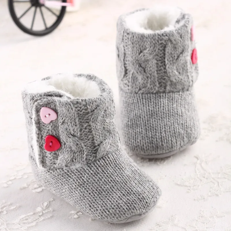 Stivali da neve invernali bambini inverno in pile in pile bambini in pile bambini in lana neonati calda e sola scarpe da fondo di cotone 5p7393537