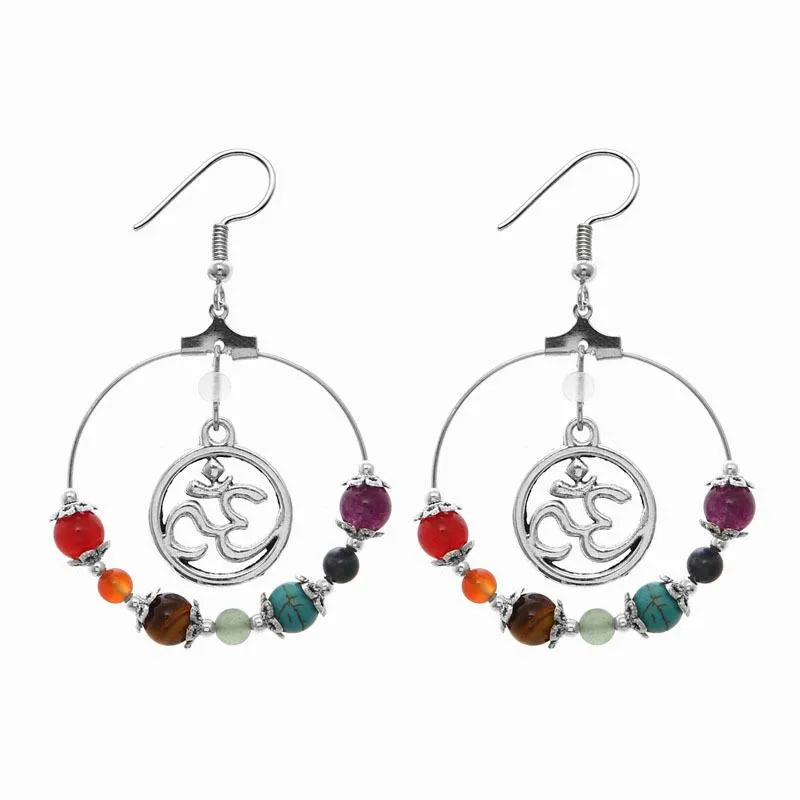 Chakra Symbol Dangle Earrings Chakra Symbol Dangle Earrings