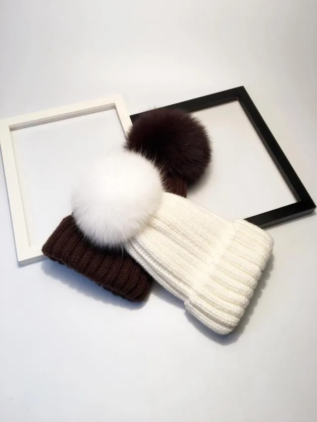 pompom hat fur hat winter hats for women knitted hat winter beanie hat women hat (7)