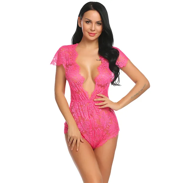 Nouveau sexe sous-vêtements Babydoll Lingerie Sexy chaud érotique Teddies body femmes dentelle sexe nuit vêtements de nuit chemise de nuit porno vêtements