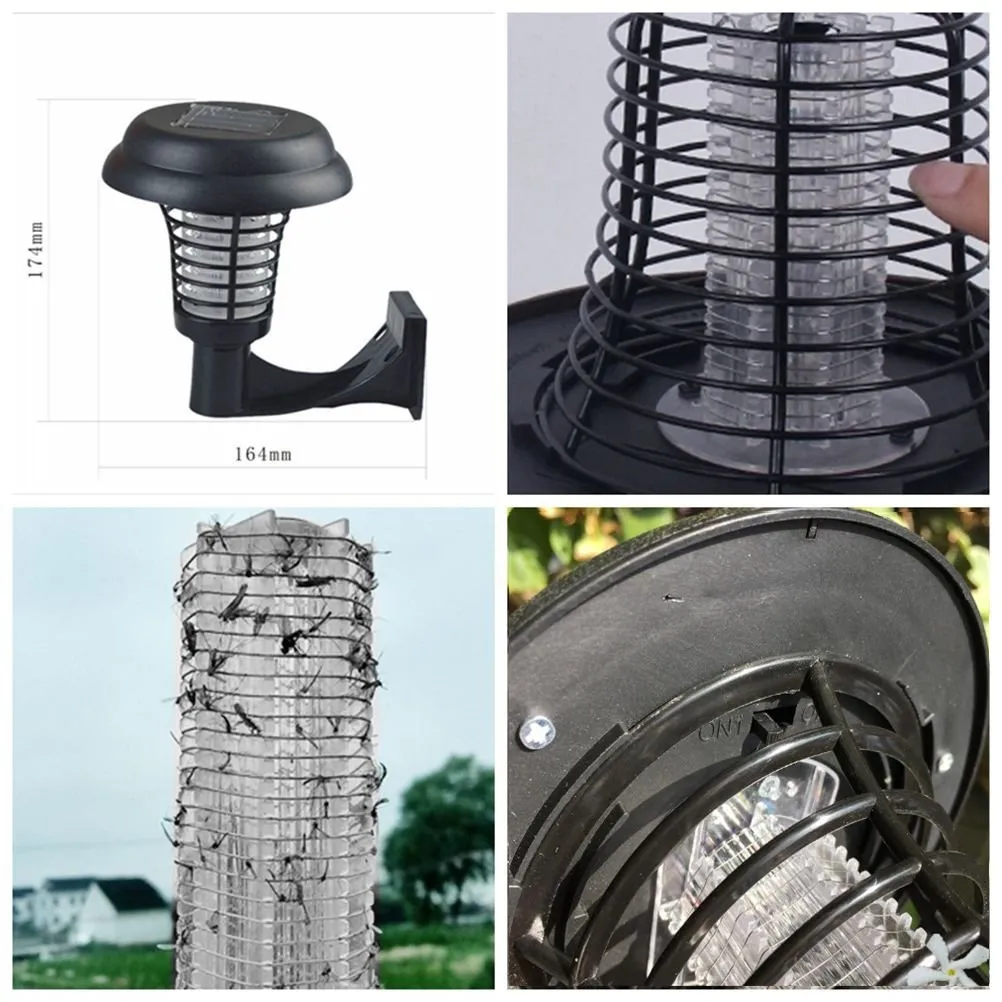 Solenergin Myggdödare Lampa Novelbelysning Häng eller stav i marken LED -ljus skadedjur Bug Zapper Insekt Garden Lawn Lights