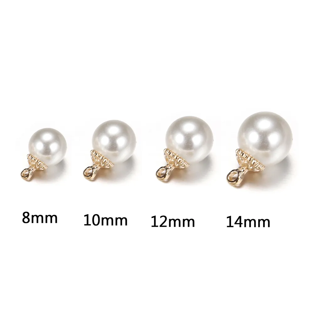 100 pezzi di perle imitazione perle ciondolo con ciondoli collana bellissimi gioielli orecchie creazione di gioielli da donna4791910