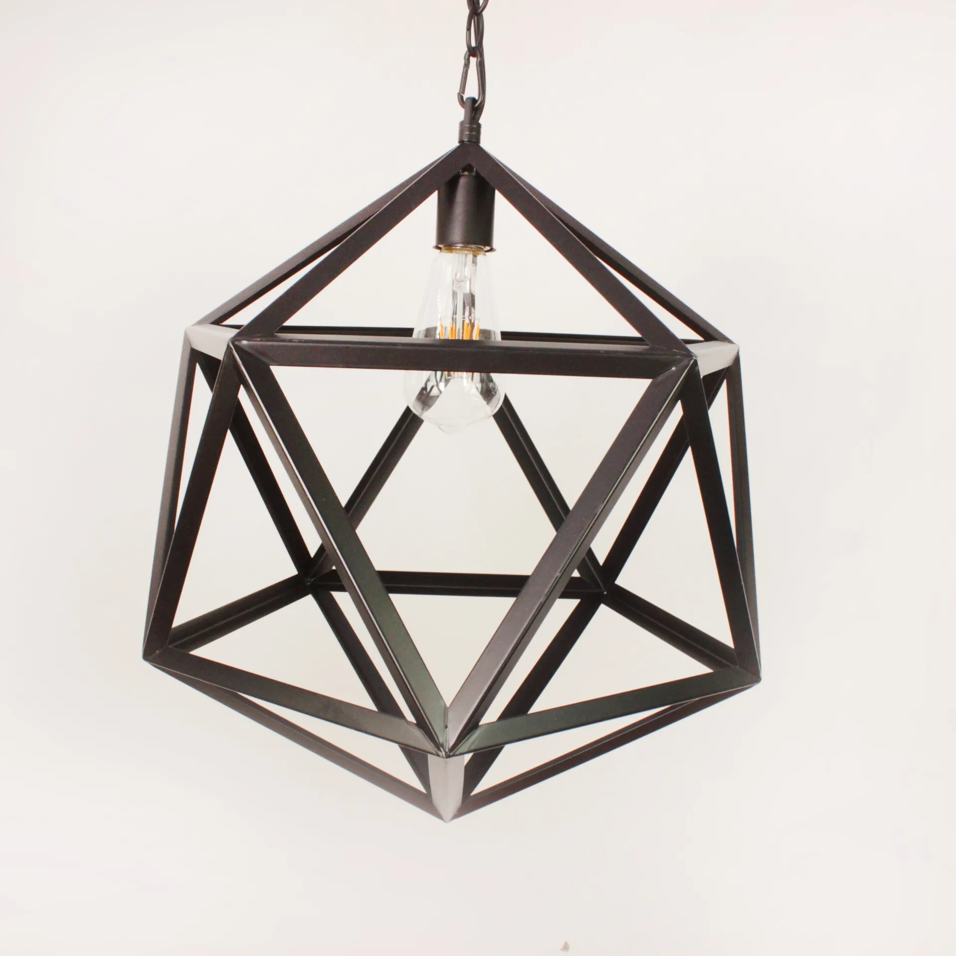 Vintage Loft Rustic Pendant Lighting With Diamond Steel