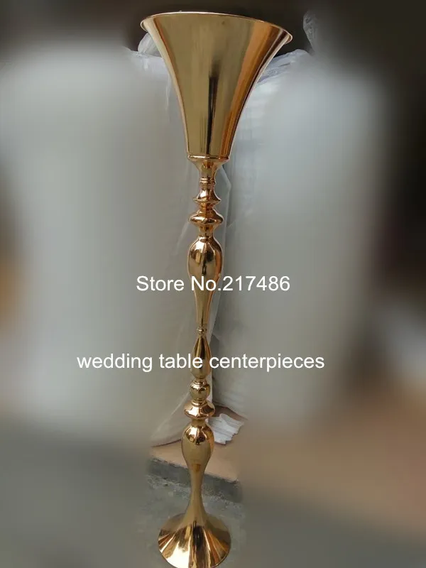 Factory Direct Bruiloft Tafel Centerpieces Iron Gold Metal Candle Holder
