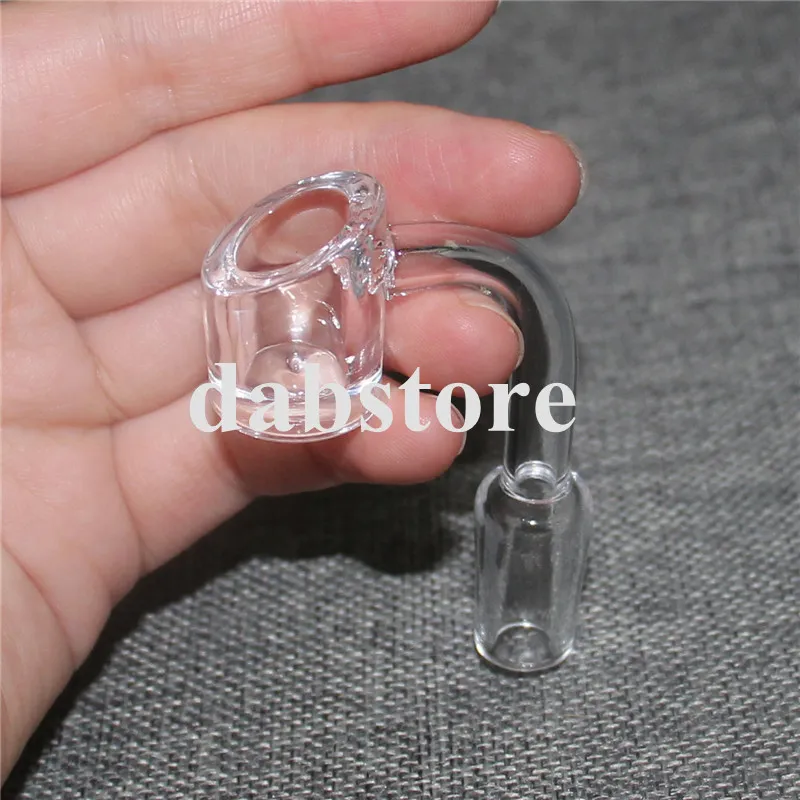 Högkvalitativ Domeless Quartz Nail Banger 4mm Tjocklek Quartz Banger 10mm 14mm 18mm Man Kvinna 90 grader Fabriksaffär Gratis frakt