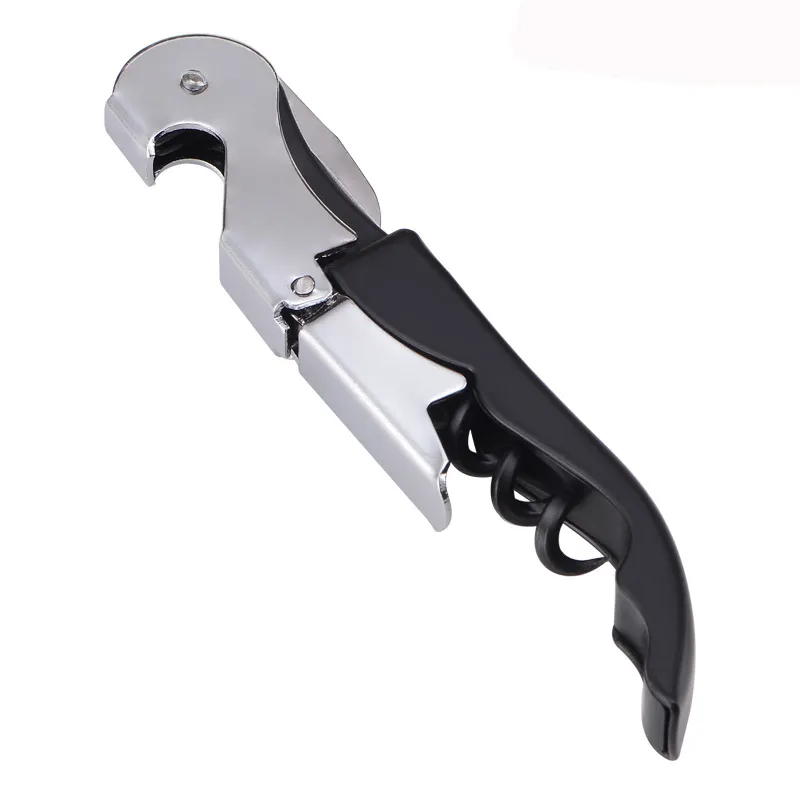 Promotion kan skriva ut din logotyp Metall Sea Horse Cork Screw Korkskruv Multi-Function Pocket Bar Tool Red Wine Bottle Opener