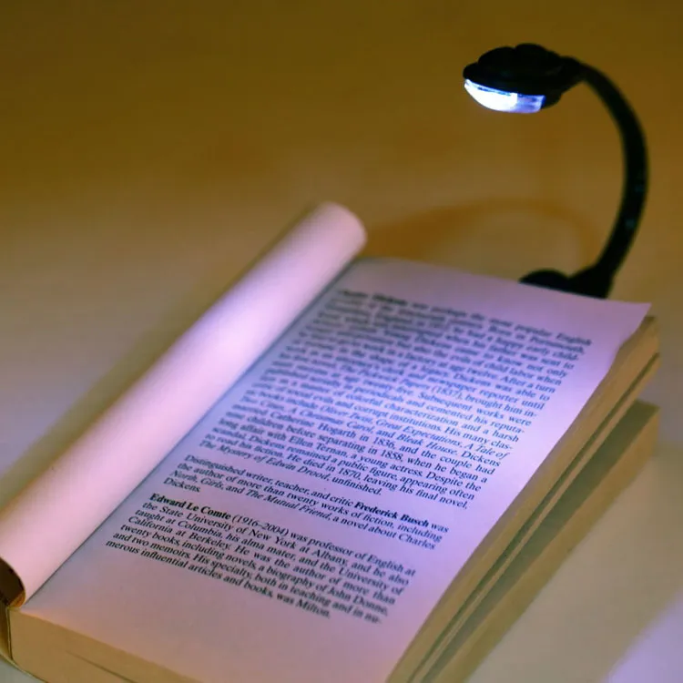 Gadget Mini Гибкий клип на клип на Bright Booklight Ноутбук Светодиодная книга Светодиодная лампа для Kindle E-book DHL FedEx EMS Бесплатный корабль