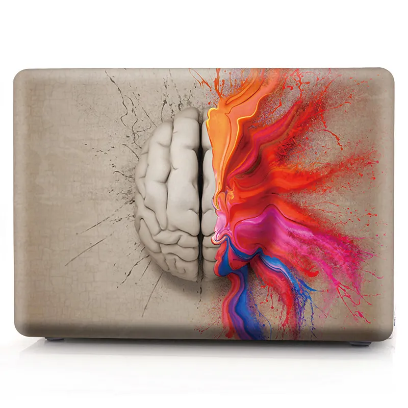 Brain-3 Oil painting Case for Apple Macbook Air 11 13 Pro Retina 12 13 15 inch Touch Bar 13 15 Laptop Cover Shell