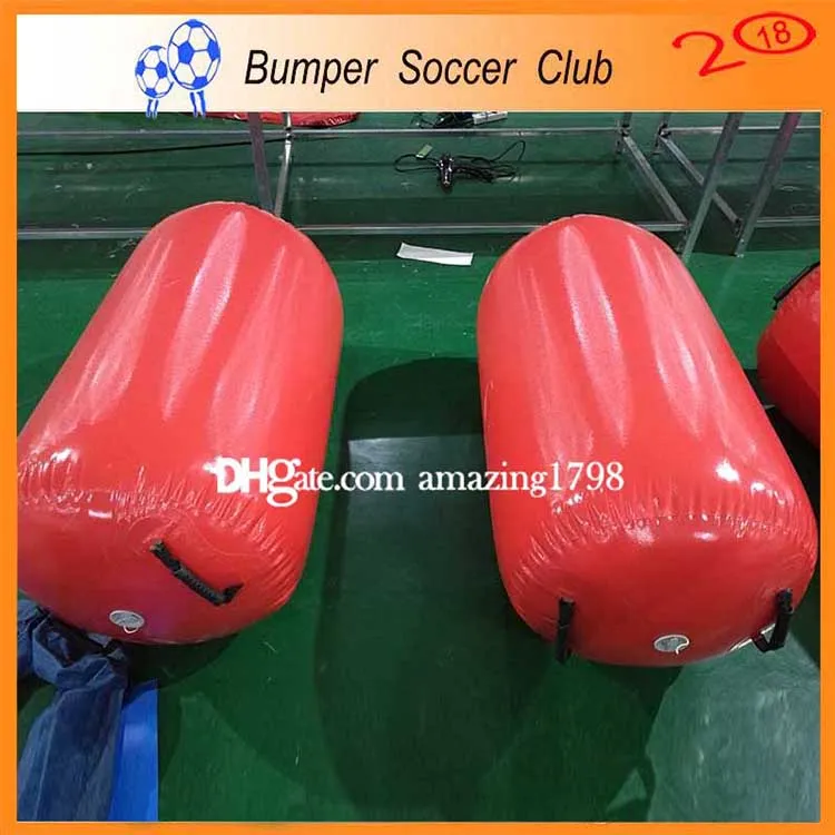 Hot selling 60cm diameter inflatable gymnastics air barrel,air gym equipment inflatable air mat/track/roller for sale