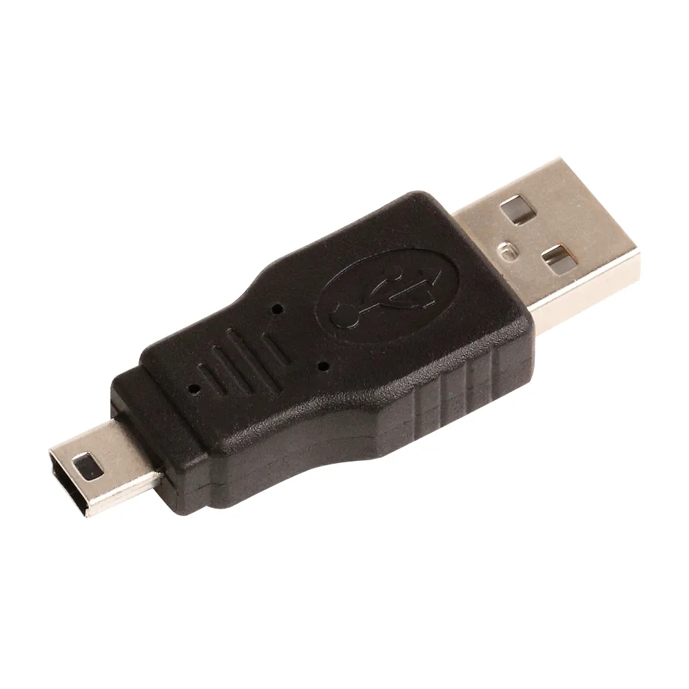 100 teile/los Hohe Qualität Schwarz USB A auf B 5pin USB Kabel Adapter Für MP3 MP4 telefon Mini 5 pin Adapter